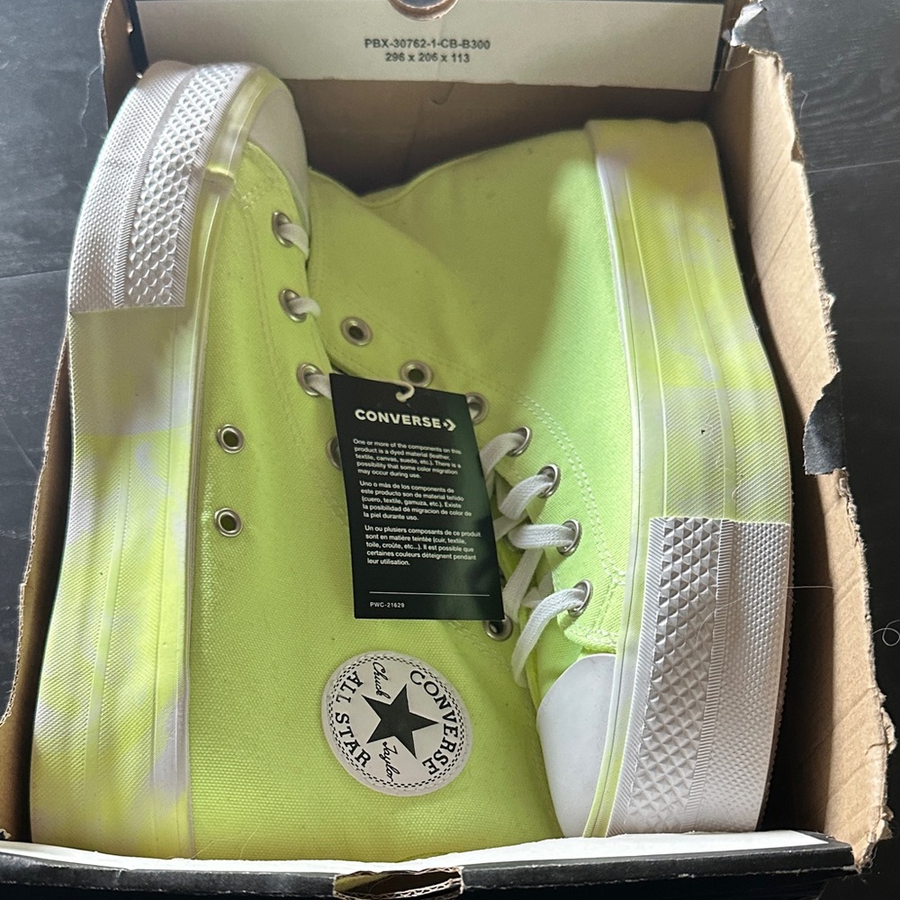 Converse Lime High-Top Sneakers